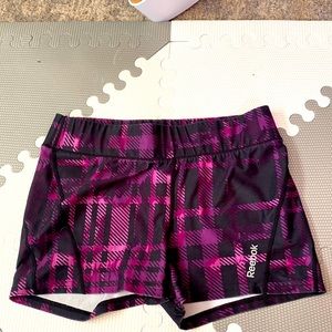 Reebok purple/black spandex shorts Medium.